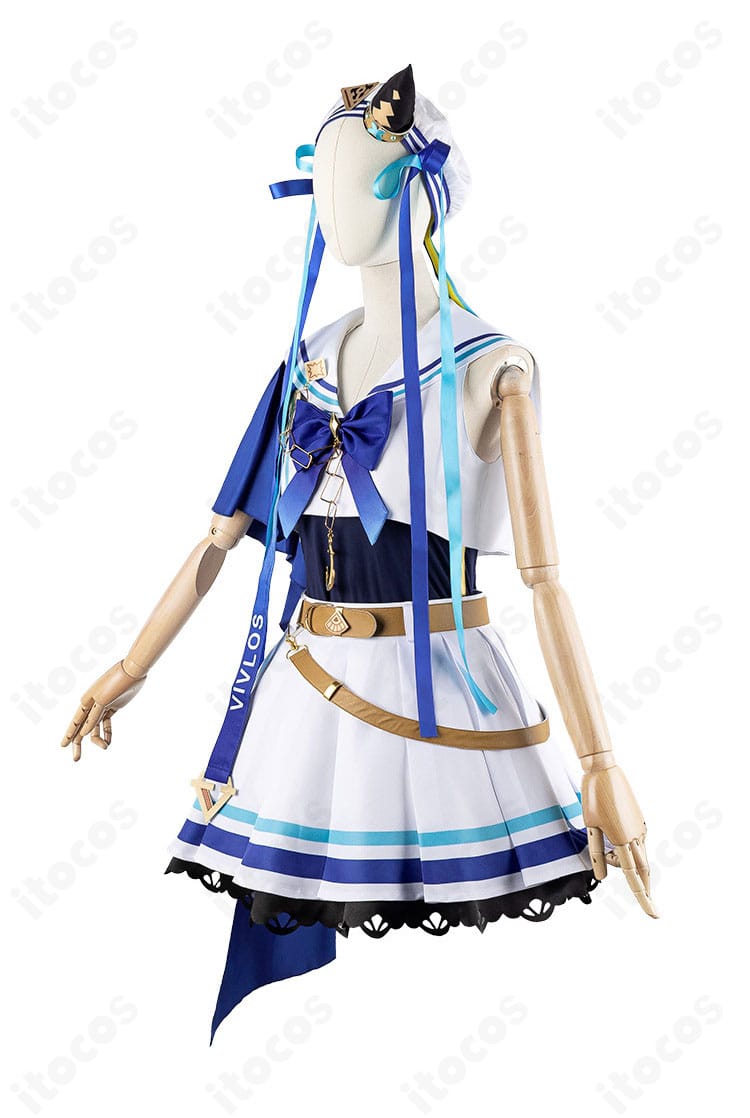 ヴィブロス勝負服の右側細部。袖口とトリムの配色コントラストが分かるアングル。