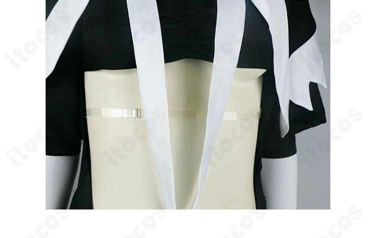 シスタギガント衣装の裾飾りディテール。装飾ラインの配置と仕立ての美しさを示す近接カット。