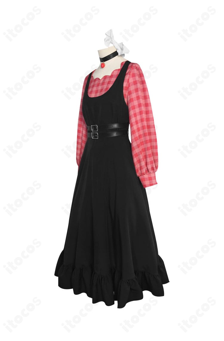 朝比奈まふゆ カトラリー衣装の左側面。袖口やスカートの落ち感を捉えたサイドビュー。