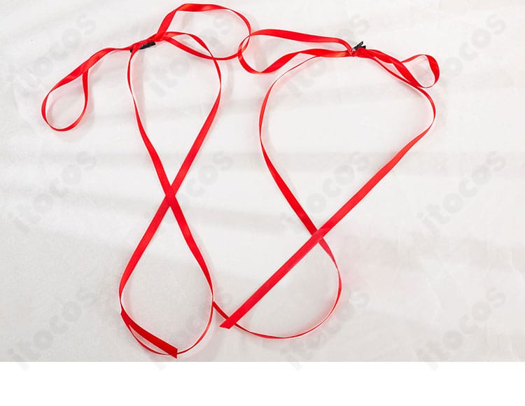 ムラサメの髪飾りリボン。頭部に結ぶアクセントパーツの形状と質感が分かるアップ。