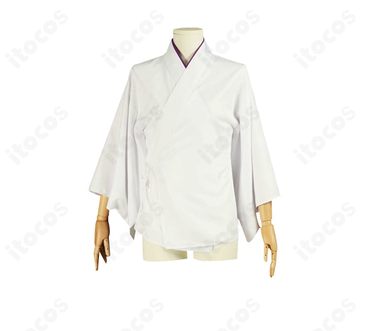 文豪ストレイドッグス 中島敦 寅月ver. コスプレ衣装の白色インナー（内搭）正面。重ね着バランスと清潔感のある色味が分かる画像。