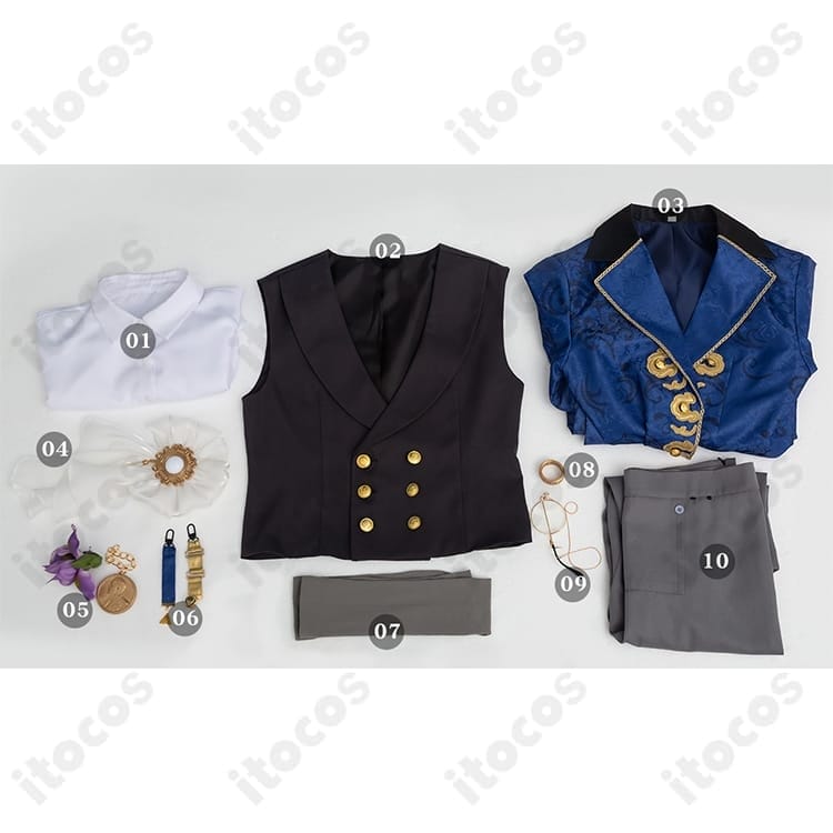 第五人格 隠者（アルヴァ・ロレンツ）高再現コスプレ衣装。快適な着用感でイベント・撮影に最適 - 6枚目の画像