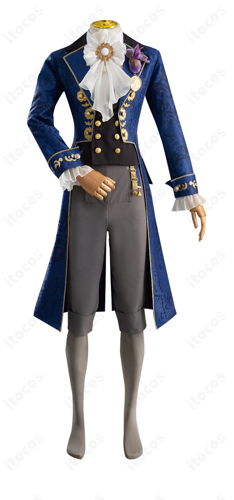 第五人格 隠者（アルヴァ・ロレンツ）コスプレ衣装の正面全体図。コートとベストの高再現デザイン