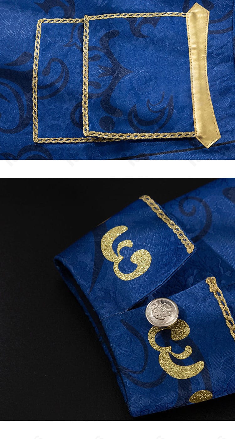 第五人格 隠者（アルヴァ・ロレンツ）コスプレ衣装 ポケット・袖装飾の近接。ステッチと装飾の質感