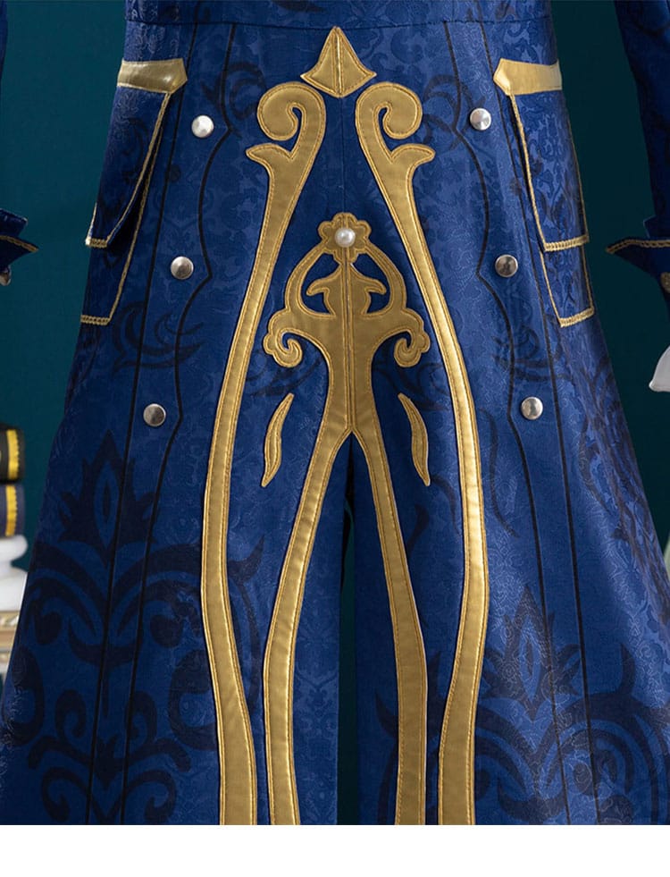 第五人格 隠者（アルヴァ・ロレンツ）コスプレ衣装 背面装飾のディテール。縫製とパーツの配置