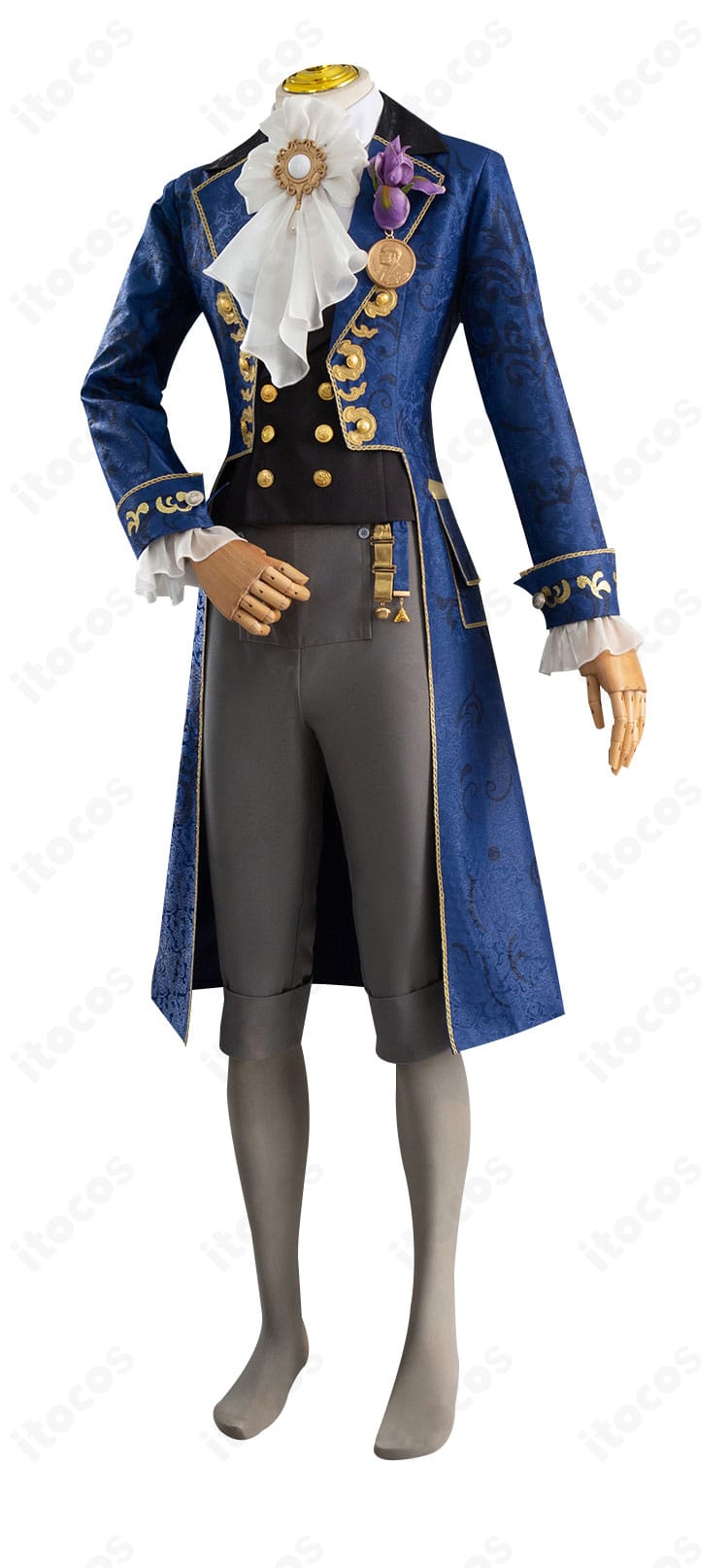 第五人格 隠者（アルヴァ・ロレンツ）コスプレ衣装の側面。袖や腰飾りの作り込みが分かる写真