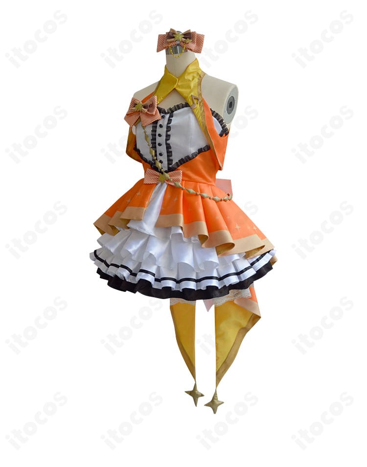 本田未央 ステージオブマジック コスプレ衣装の側面ディテール（装飾とシルエット）