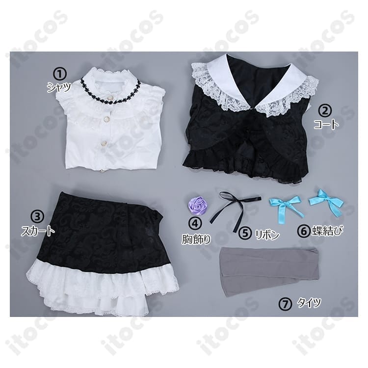 俺妹 黒猫（五更瑠璃）ゴスロリ衣装 高再現で撮影映え、イベントも快適な一式セット - 6枚目の画像
