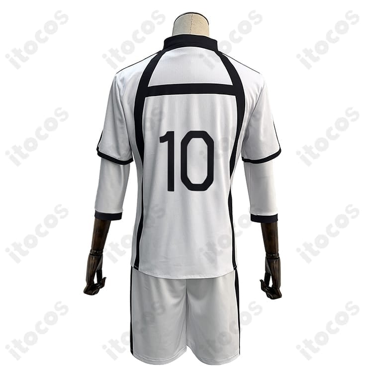 ブルーロック 御影玲王 白宝高校サッカー部ユニフォーム 高再現で動きやすく撮影映え - 2枚目の画像