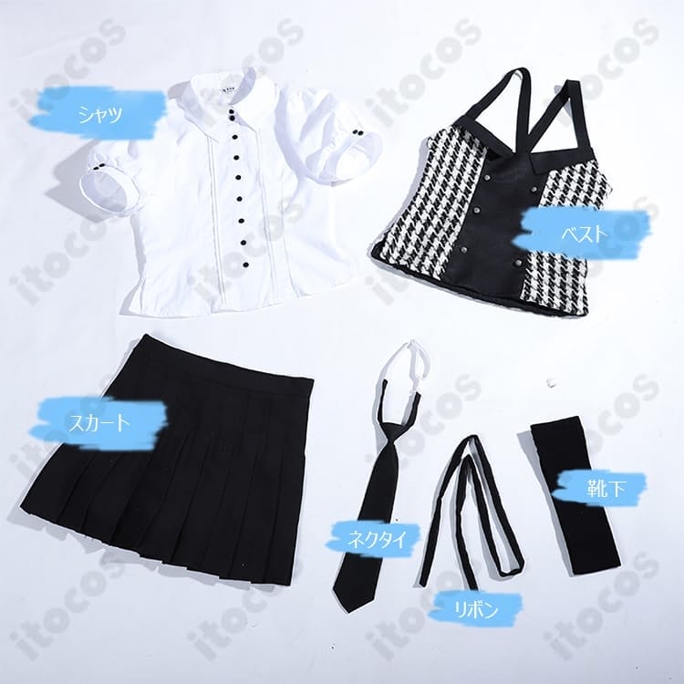 妖狐×僕SS 髏々宮カルタ 制服コスプレ 高再現で清楚シルエット、撮影・イベントに最適 - 3枚目の画像