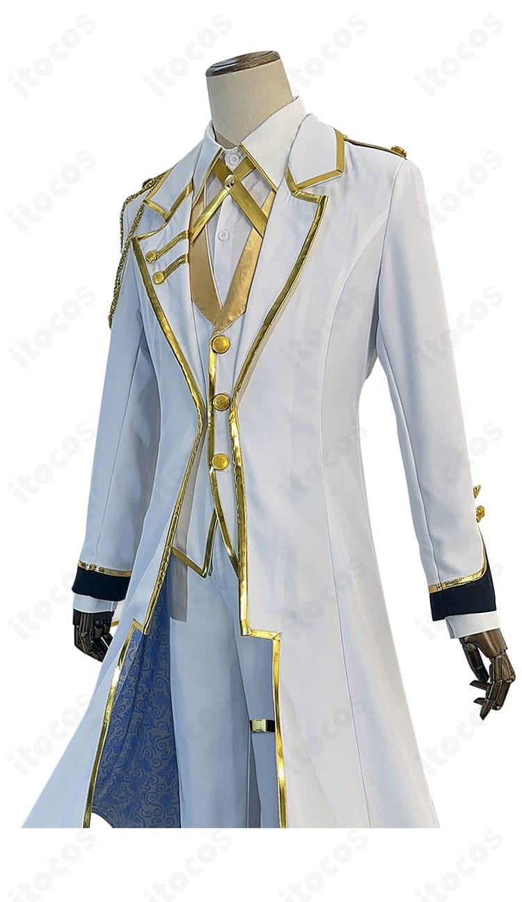 ブルーロック 凪誠士郎 天使イメージ衣装の側面。ライン取りと肩〜袖のシルエットを確認できる角度。