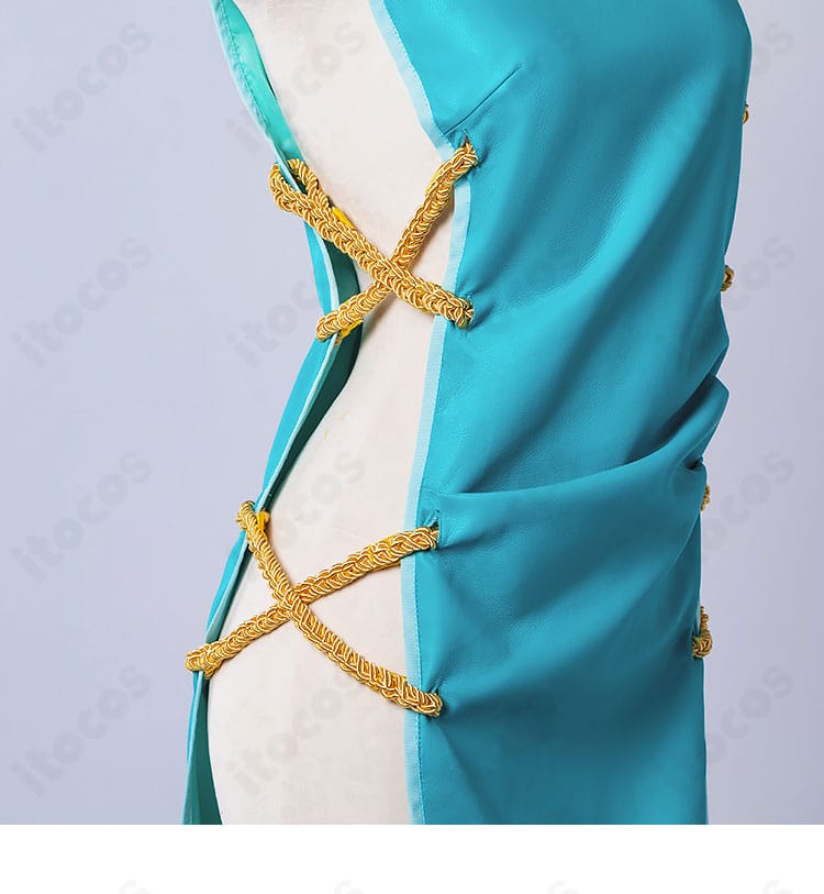 魔法少女にあこがれて 姉母ネモ 衣装の側面装飾ディテール。サイドの意匠と縫製ラインが見える。