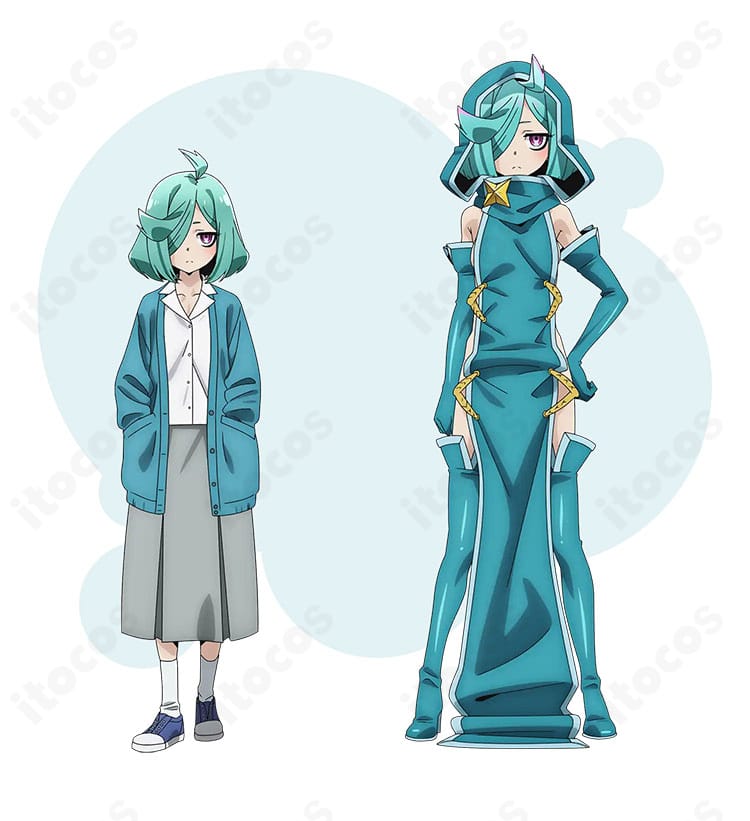 魔法少女にあこがれて 姉母ネモのコスプレ衣装一式。キャラクターの雰囲気を伝える全身イメージ。