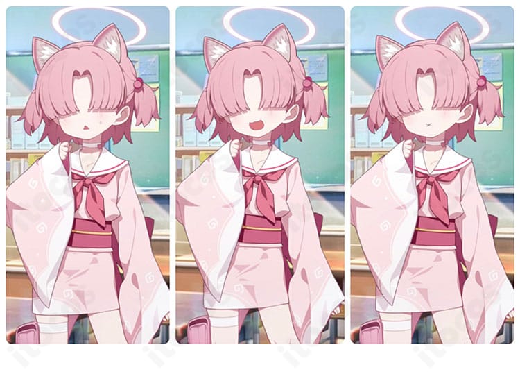 ブルーアーカイブ 百鬼夜行 モブ制服のコスプレ衣装一式。作品世界観を意識した着物風セーラーの高再現モデル。