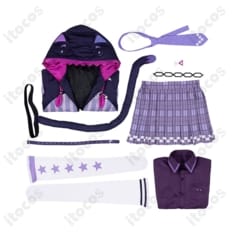 紫咲シオン 新衣装 コスプレ衣装｜高再現で動きやすく、イベントと撮影に最適 - 8枚目の画像（サムネイル）