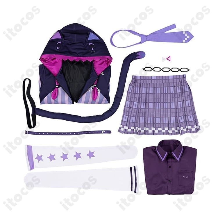 紫咲シオン 新衣装 コスプレ衣装｜高再現で動きやすく、イベントと撮影に最適 - 8枚目の画像