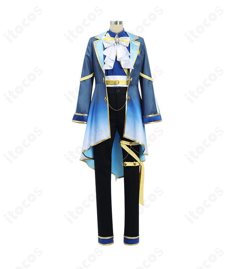 ケイエスミラクル 勝負服コスプレ 正面全身。配色と装飾比率を忠実に再現したデザイン