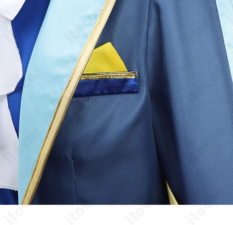 ケイエスミラクル 勝負服 衣領の刺繍・装飾アップ。縁取りと装飾パーツの質感