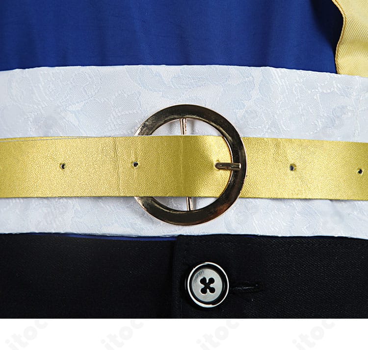 ケイエスミラクル 勝負服 ベルト周りの装飾ディテール。金具と配色のコントラスト