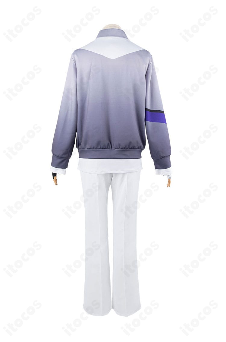 にじさんじ 剣持刀也 コスプレ背面。背中のシームラインと裾のバランスまで忠実に再現したデザイン。