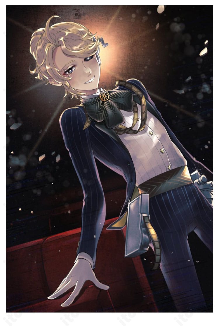 第五人格 囚人（ルカ・バルサー）コスプレ衣装一式。キャラクターの雰囲気を忠実に再現したゴシック調のセット。