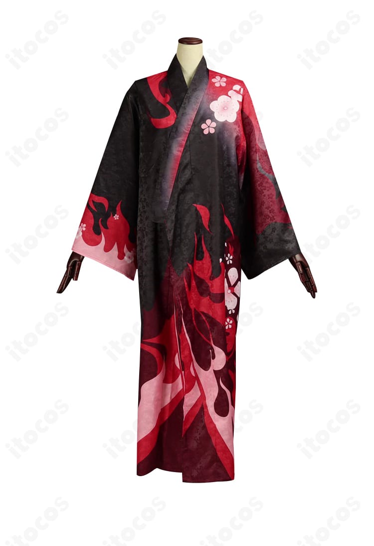 羽生田千鶴（ファン創作）コスプレ衣装の細部ディテール。縫製やパーツ配置の完成度が分かるクローズアップ。