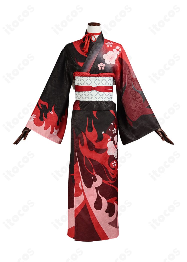 羽生田千鶴（ファン創作）コスプレ衣装の正面全体。高還元度の再現と快適素材によるきれいなシルエット。