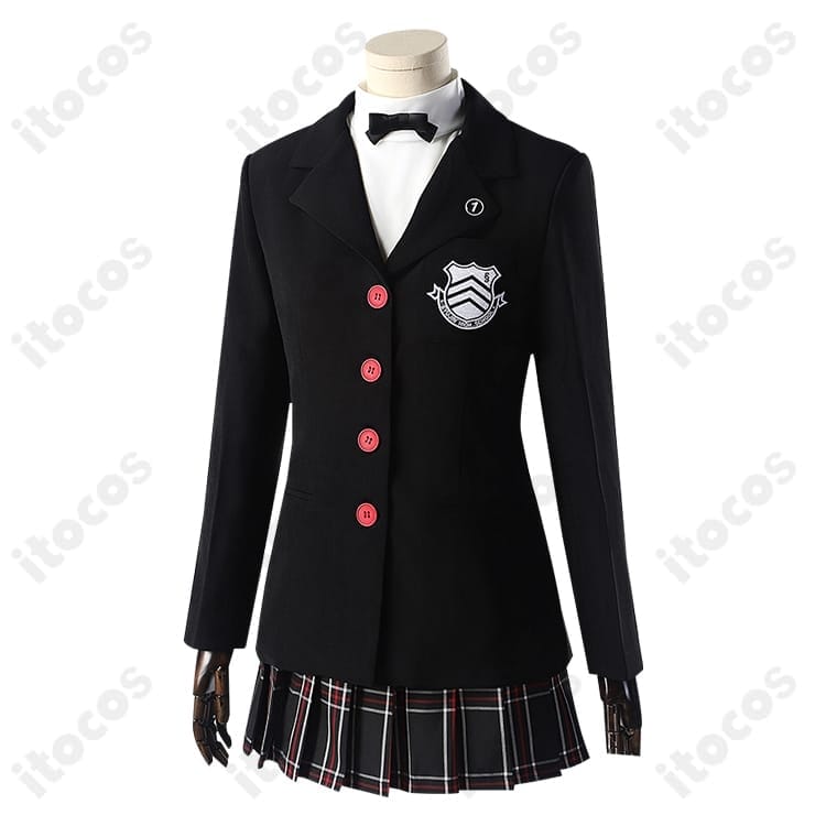 ペルソナ5R 芳澤かすみ 制服コスプレ衣装｜細身シルエットで高再現、撮影会・イベントに最適 - 2枚目の画像