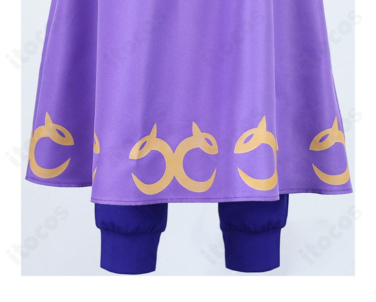 ポケモンSV カキツバタ衣装 腰巻背面のディテール。結び目と落ち感の表現