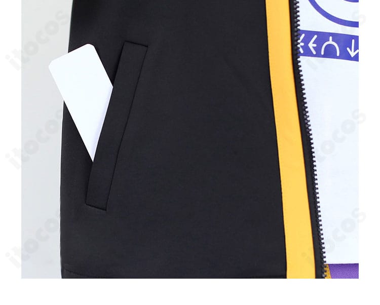 ポケモンSV カキツバタ衣装 コートポケットまわりの装飾。実用性と意匠性の両立