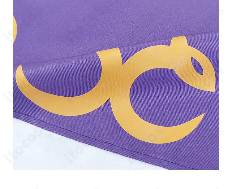 カキツバタ衣装 装飾全体のディテール一覧。各部の配色とステッチの作り込み