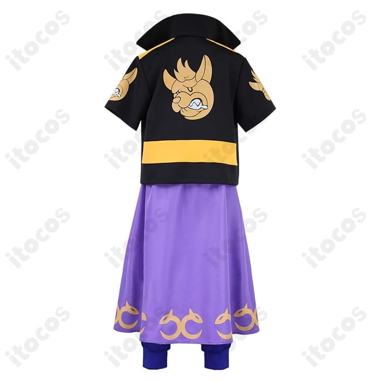 カキツバタ コスプレ衣装 ゼロの秘宝仕様｜精密再現のコート＋Tシャツ＋ズボン＋腰巻 - 2枚目の画像