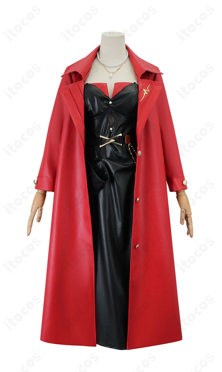 第五人格 ローソンコラボ 血の女王マリーの正面アップ。襟元とロゴ風ディテールが映える高再現デザイン。