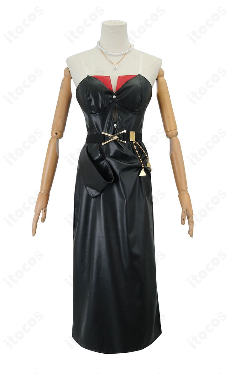 インナー（ワンピース）正面ディテール。生地の発色とフロントのステッチがわかる構図。