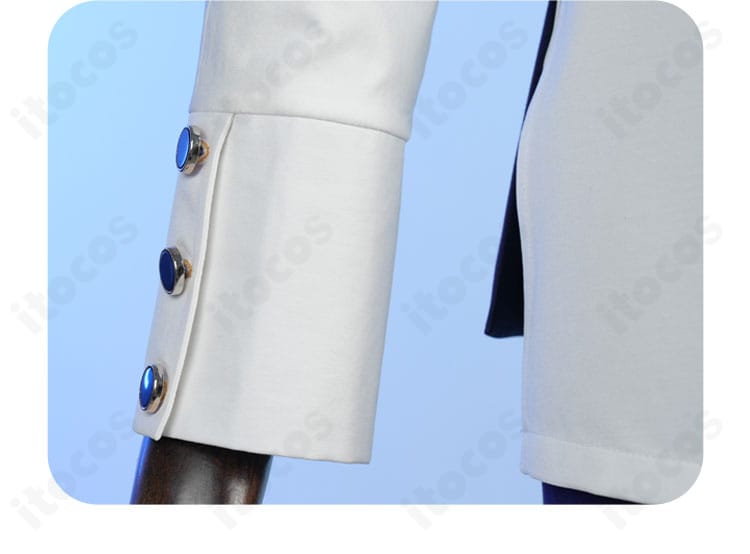 氷鷹北斗 Faraway MV衣装の袖口装飾。カフスのデザインと縫製の丁寧さ。