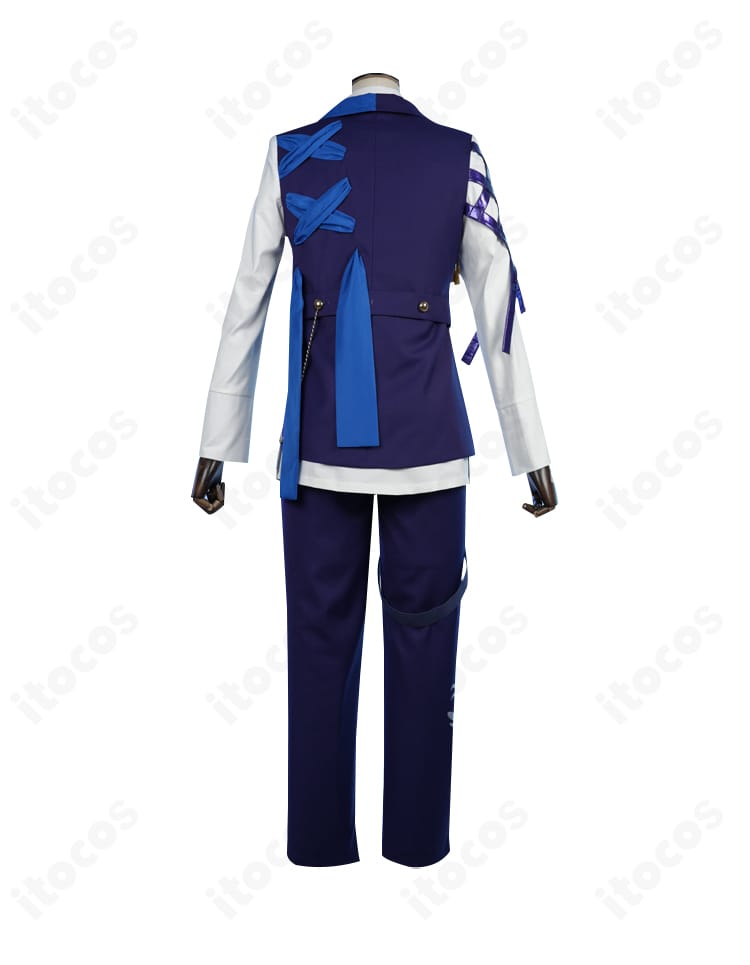 氷鷹北斗 Faraway MV衣装の背面。後ろ身頃の切替と装飾バランスが見える画像。