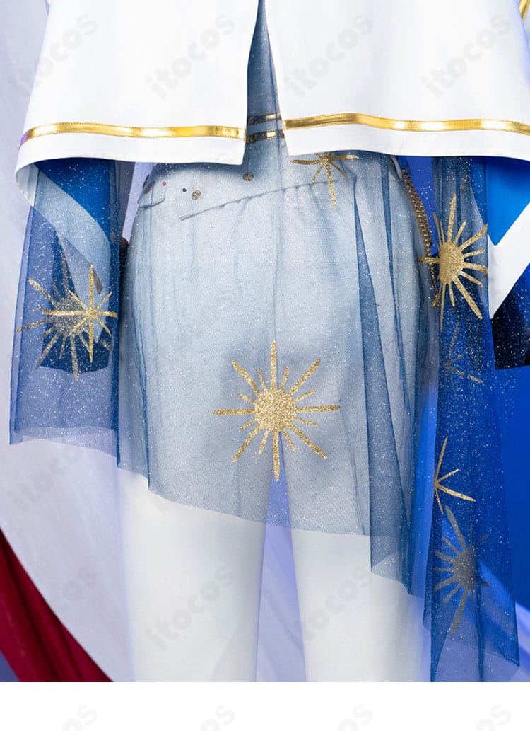 深海奏汰 コスプレ衣装の背面装飾ディテール（マント留めと装飾）