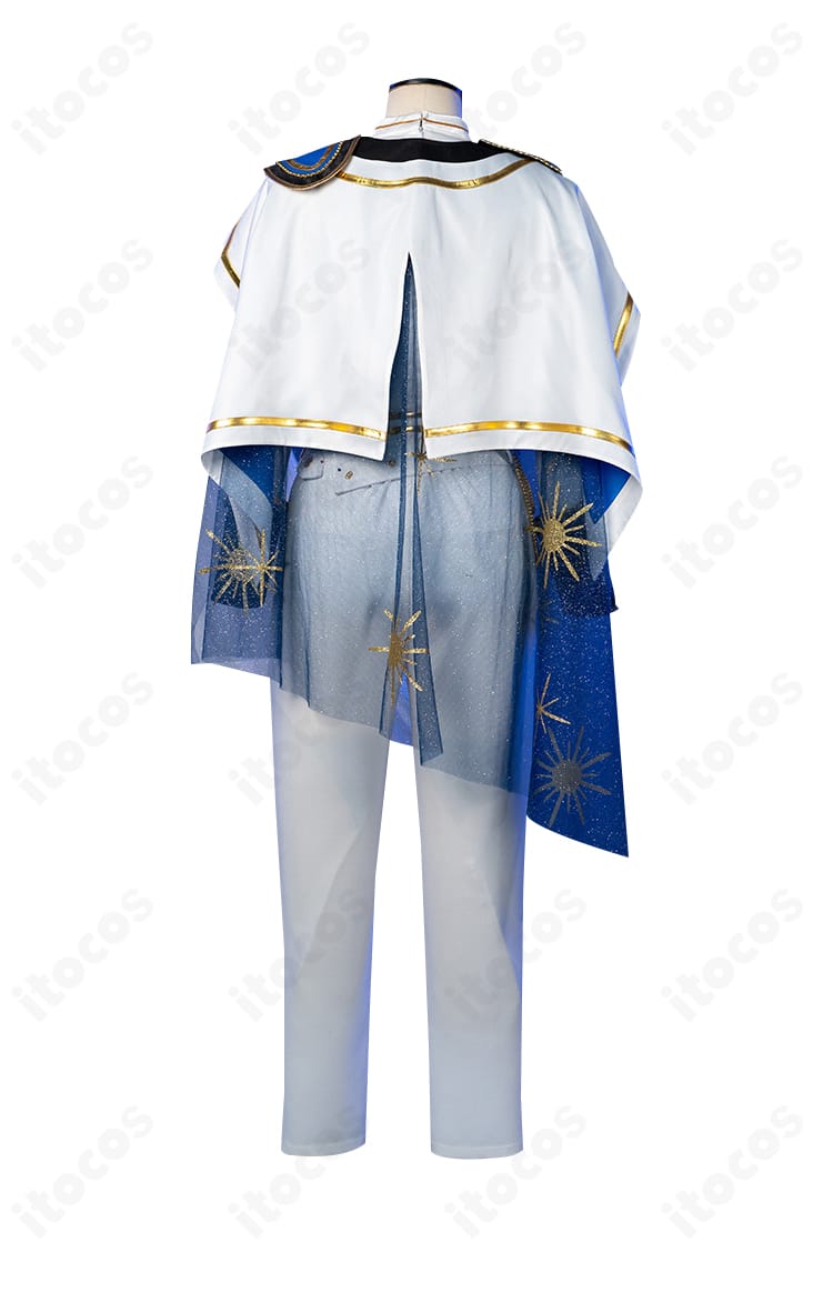 深海奏汰 ステラマリスMV衣装の背面全体カット（マントとコートのレイヤー）