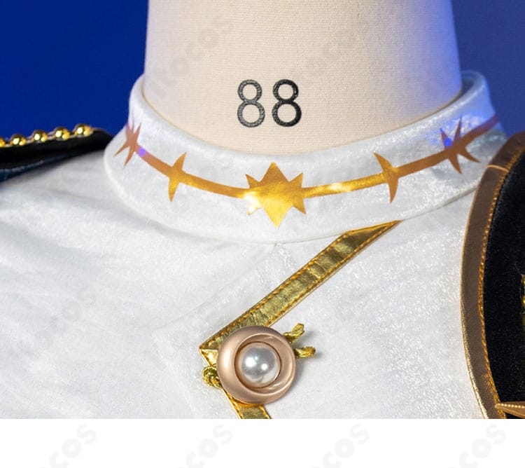 あんさんぶるスターズ！！ 深海奏汰 衣装の襟元装飾ディテールの近接写真