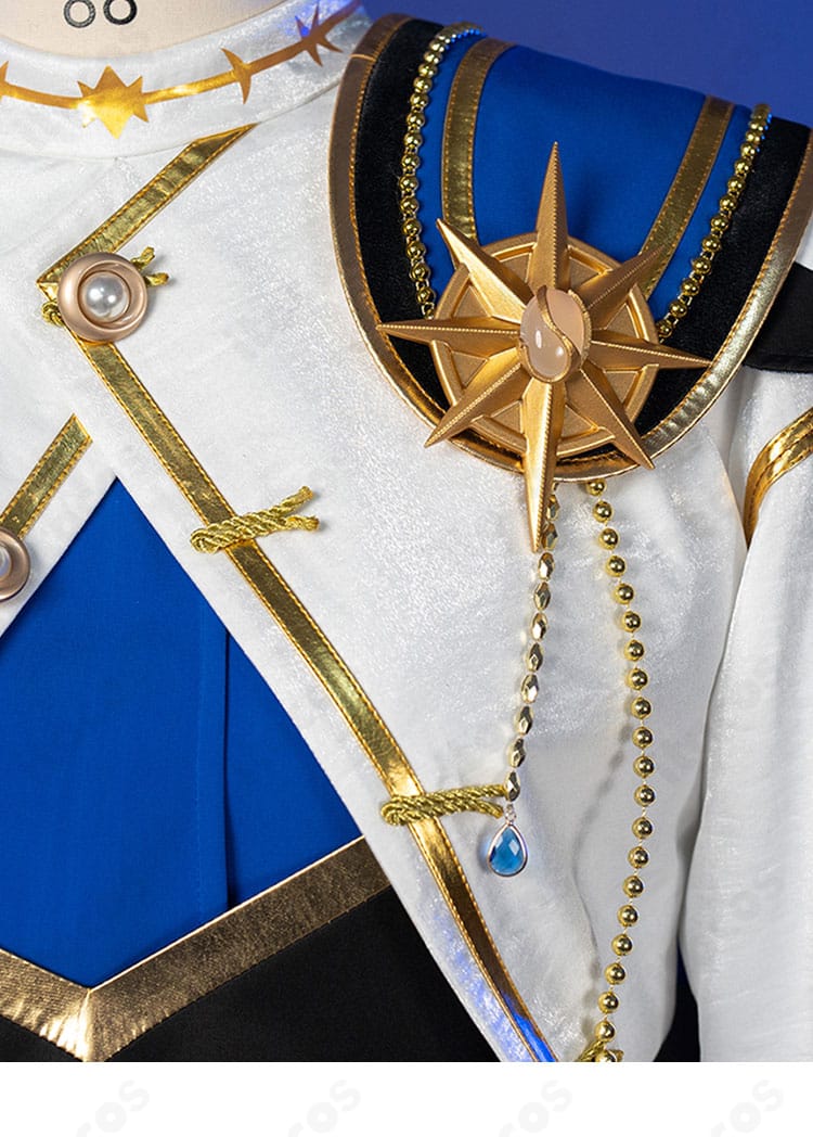 深海奏汰 コスプレ衣装 左肩のエポレットと装飾パーツの詳細