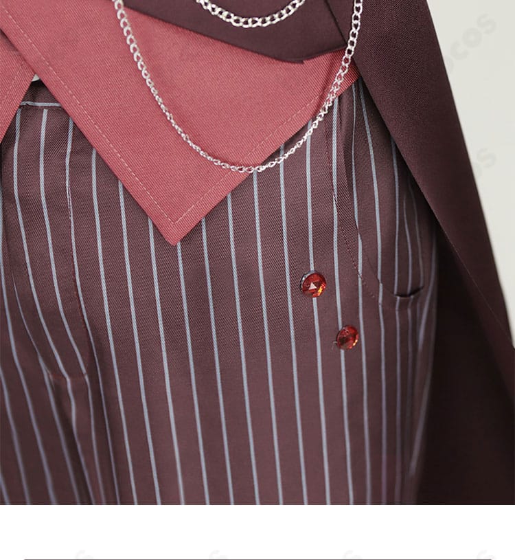 アンセル 夜の喫茶店 装飾パーツの詳細。耳、襟飾り、飾りチェーン、リボンの配置と質感を提示。