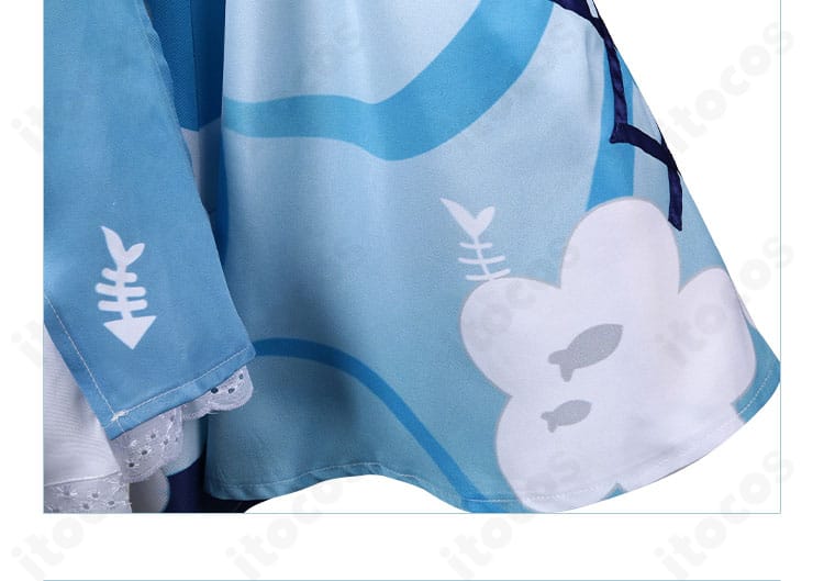 がうる・ぐら 正月衣装コスプレ 袖飾りディテール。刺繍とパーツ構成の美しさが分かる