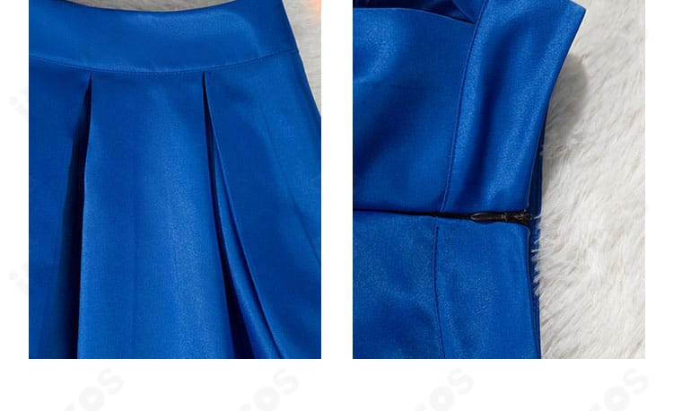 レイン衣装スカートの質感ディテール。ふんわりとしたボリューム感ときれいなドレープ