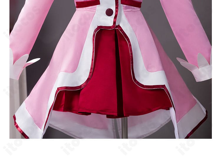 スカート装飾のディテール。ふんわり広がるプリンセスシルエットを強調。