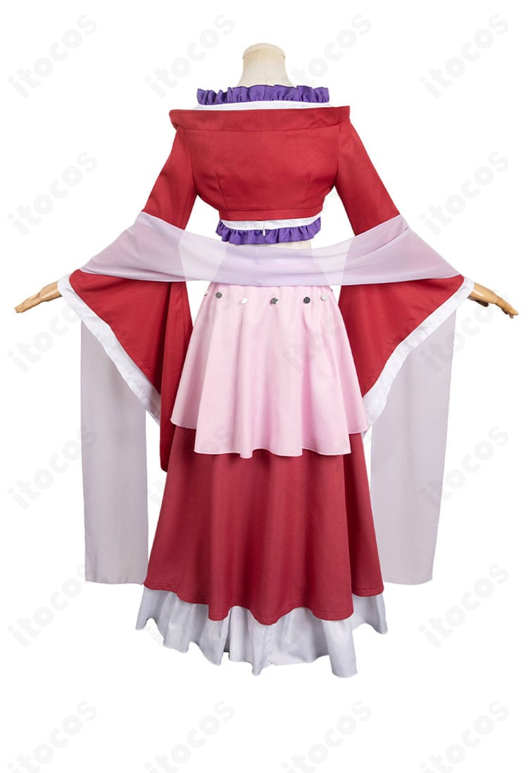 猫猫（マオマオ）8巻衣装の背面。背中のラインと披帛の落ち感を確認できる画像。