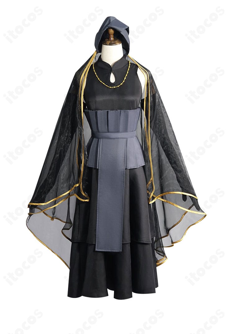 NARUTO -ナルト- 日向ヒナタ ウェディングドレスコスプレの正面全身。高再現のシルエットと装飾が分かる画像。