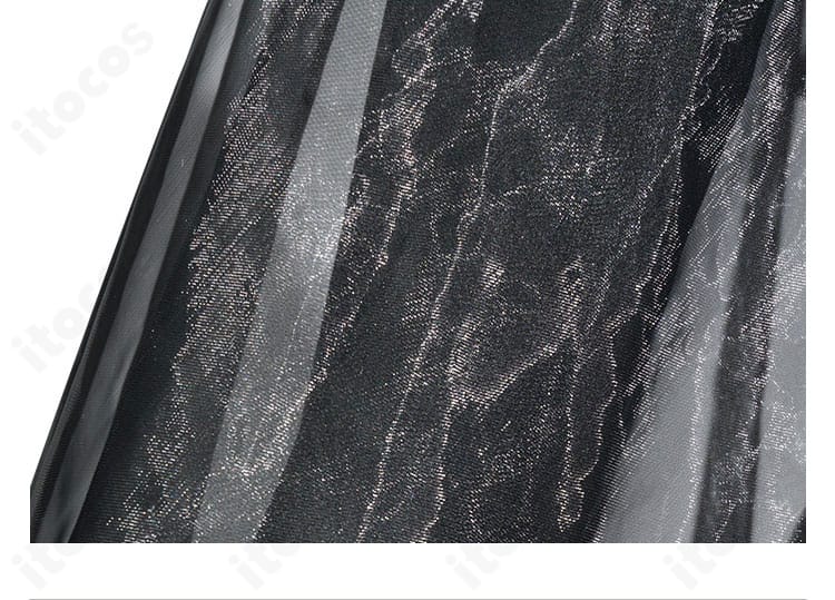 日向ヒナタ コスプレ衣装の頭巾装飾ディテール。花嫁イメージに合う上品なデザイン。