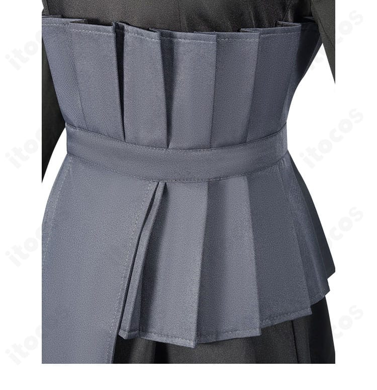 日向ヒナタ ウェディングドレスの腰部コルセットベルトの装飾。ウエストを引き締めるアクセント。