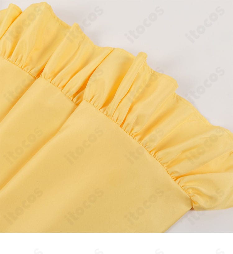 ハウルの動く城 ソフィー・ハッターのスカート装飾アップ。ドレープとヘムの表情が伝わるカット。