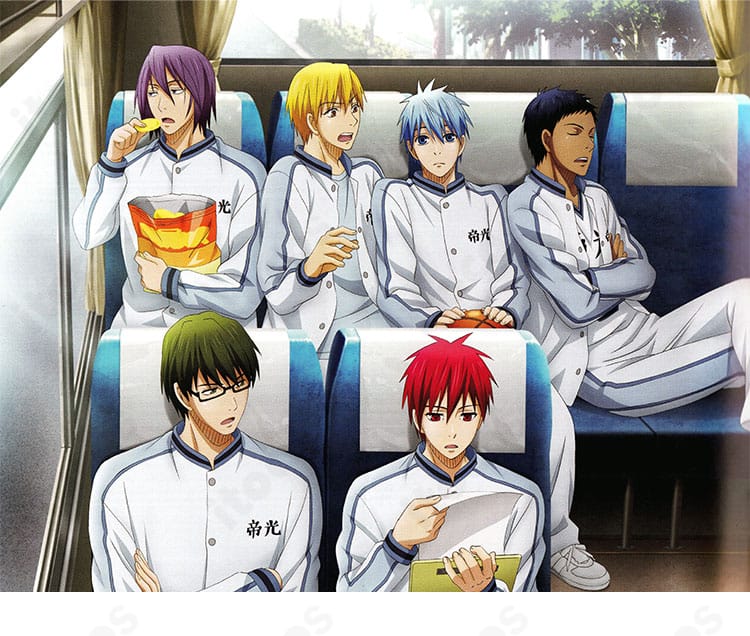 黒子のバスケ 黒子テツヤ 帝光中学校バスケットボール部ジャージの着用イメージ。スポーティな雰囲気と再現度が伝わる構図